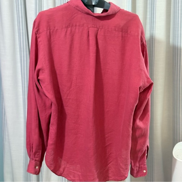 2/$20  Ralph Lauren Men's Casual Button Down linin Deep Red - Picture 4 of 5